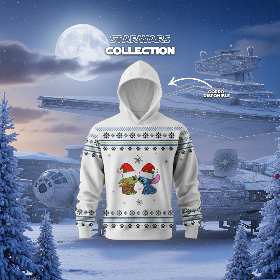 Galactic Duo Christmas Hoodie