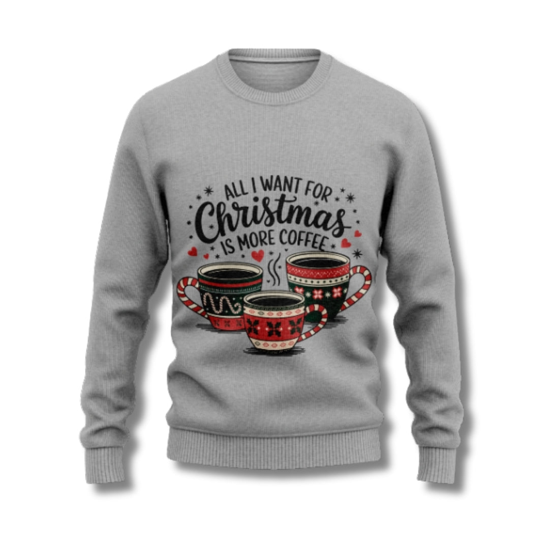 MORE COFFEE CHRISTMAS SWEATER